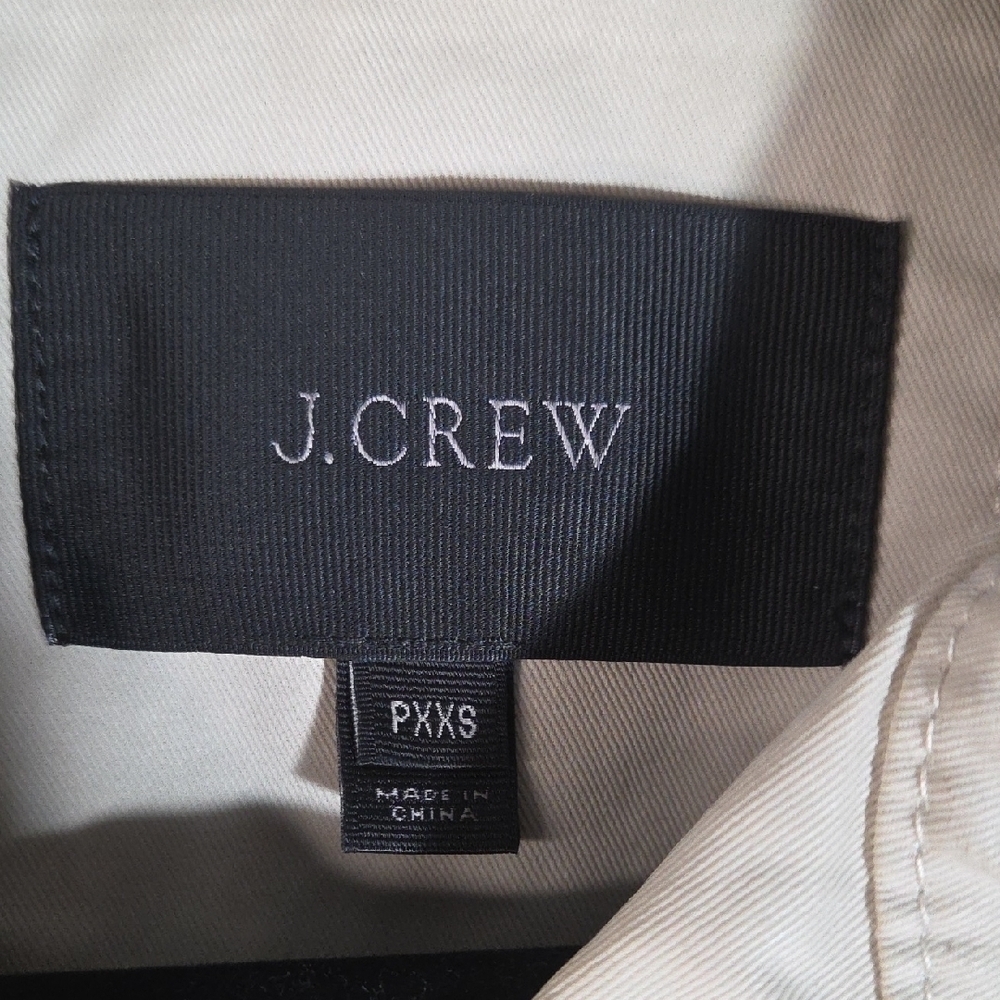J. Crew Women's Utility Jacket in Cream with Gold Accents - Picture 6 of 11